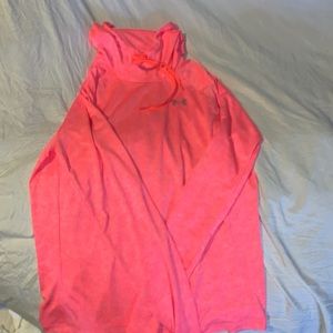 Under Armour pink long sleeve lightweight shirt